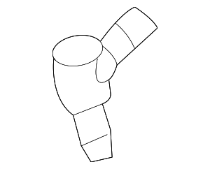 95562820400 - Electrical: Headlight Washer Hose Connector for Porsche Image