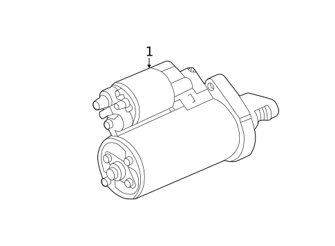 Starter for 2003 Mercedes-Benz SL55 AMG #1