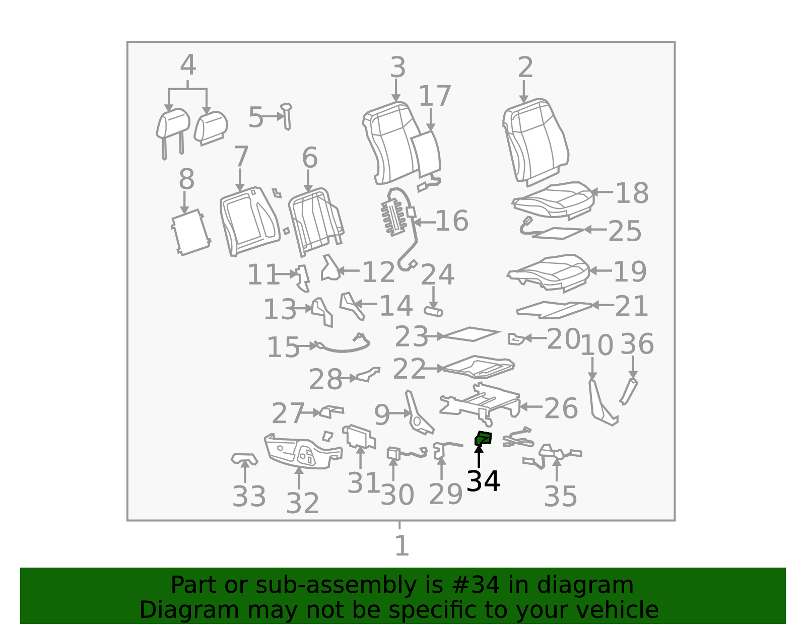 89027041 - High-Quality Seat Adjuster Position Sensor for 2004-2012 GM ...
