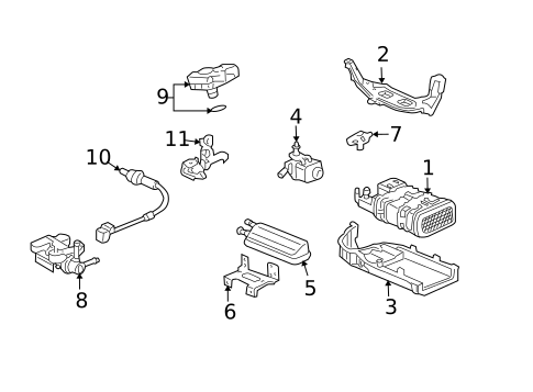 Emission Components for 2005 Honda Element #0