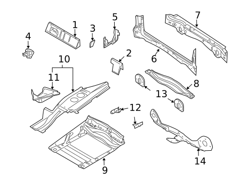 Rear Body for 2006 BMW X5 #0