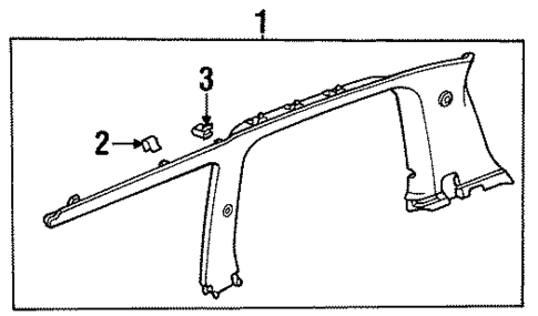 Interior Trim - Quarter Panels for 1998 Isuzu Oasis #0