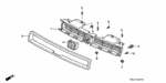 90125SN7G00 - Interior/Bumper: SCREW, TAPPING (5X16) for Honda Image