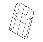 8L2Z7866600TA - Body: Seat Back Cover for Ford: Explorer | Mercury: Mountaineer Image