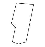 6L2Z7861349UAC - Body: Latch Cover for Ford: Explorer | Mercury: Mountaineer Image