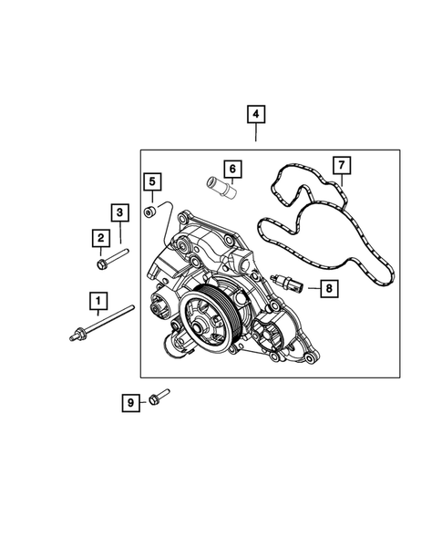 Water Pump and Related Parts for 2023 Dodge Durango #0