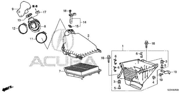 Air Cleaner (1) for 2017 Acura TLX #0
