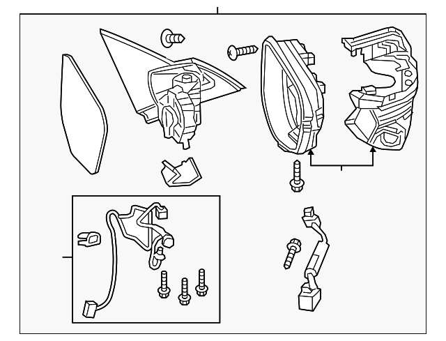2016 Honda Civic Mirror Assembly 76208-TBC-A02ZA | OEM Parts Online
