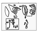 76258TBAA03ZA - Body: Mirror Assembly for Honda: Civic Image