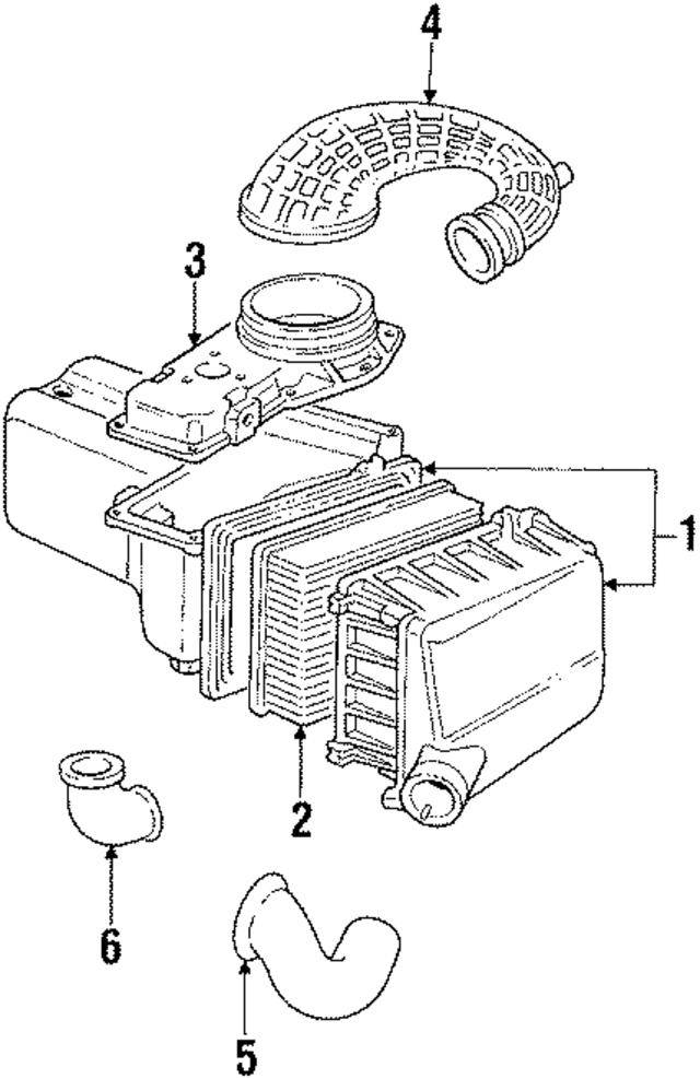 34133837AJ - Engine: Air Cleaner Assembly for Audi Image