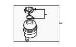 32416851217 - Steering: Reservoir for BMW: 318i, 318is, 318ti, 323Ci, 323i, 323is, 325, 325Ci, 325e, 325es, 325i, 325is, 325iX, 325xi, 328Ci, 328i, 328is, 330Ci, 330i, 330xi, 524td, 525i, 525iT, 525xi, 528e, 528i, 528i xDrive, 528xi, 530i, 530xi, 535i, 535i xDrive, 535xi, 540i, 545i, 550i, 645Ci, 650i, 735i, 735iL, 740i, 740iL, 750iL, L7, M3, M5, X3, X5, Z3, Z4, Z8 Image