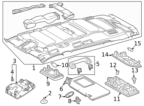 Interior Trim - Roof for 2023 Toyota Highlander #0