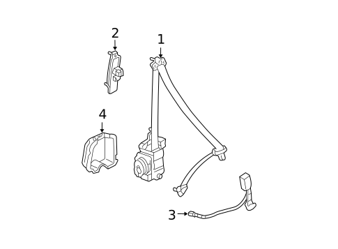 Front Seat Belts for 2007 Acura TL #0