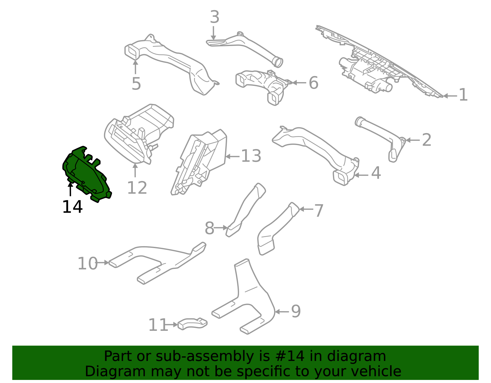 2025 Subaru Forester Center Bezel 66060SL220 | OEM Parts Online
