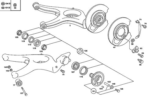 Rear Axle Mount for 1985 Mercedes-Benz 380SL #1