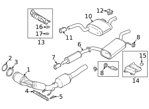 Exhaust Components for 2018 Volkswagen Passat #0
