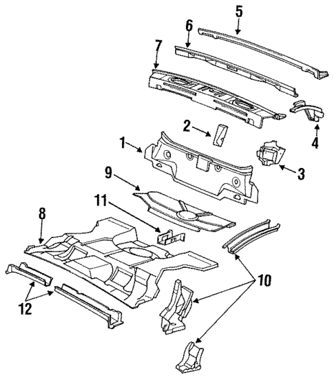 Rear Body for 1988 Cadillac Seville #0