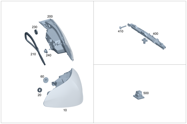 2548260300 - : Seal, Lamp Housing for Mercedes-Benz Image