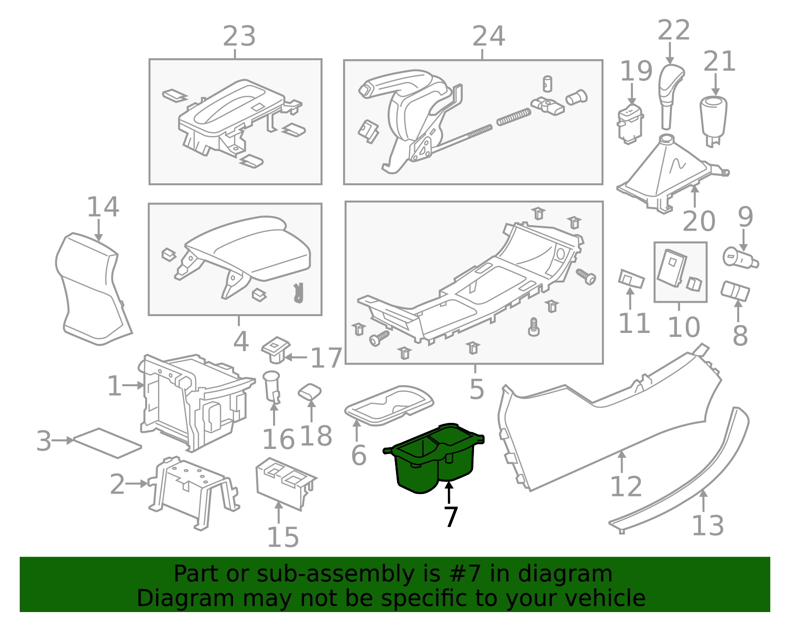 77296-T2F-A01ZA - 2013-2017 Honda Accord - Holder Assembly Cup