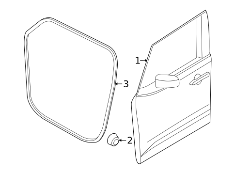 Door & Components for 2015 Jeep Renegade #0