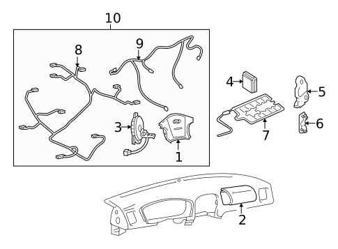 Air Bag Components for 2003 Hyundai Elantra #0