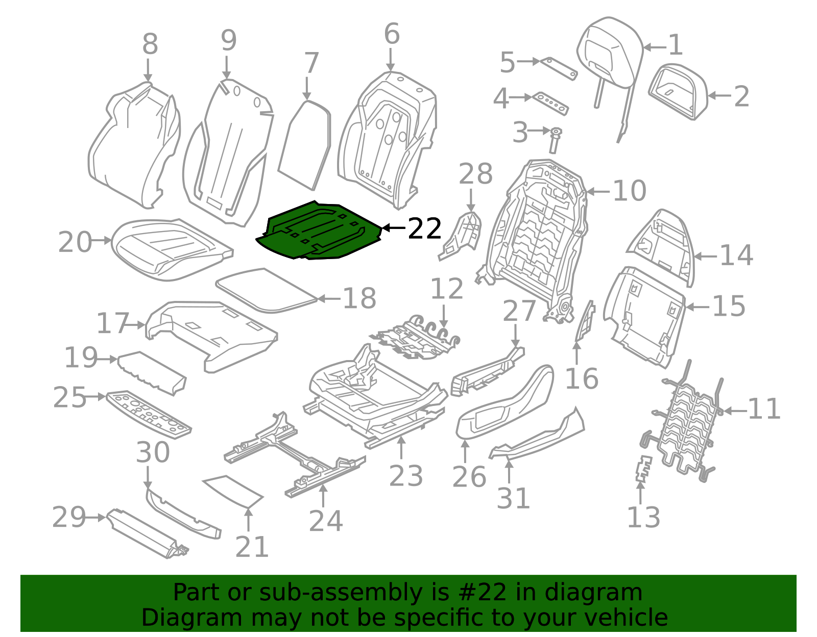 Seat Cushion Heater - BMW (52-10-4-810-481)