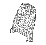 52107410472 - Body: Seat Back Frame for BMW Image