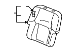 87650EA282 - Body: Seat Back Assembly for Nissan Image