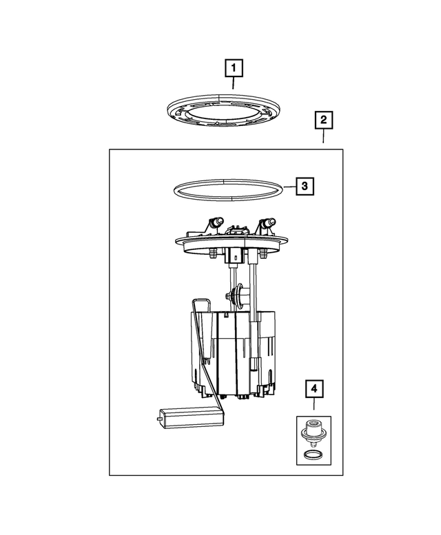5142345AA - Fuel and Accelerator Pedal: Fuel Pressure Regulator Kit for Mopar Image