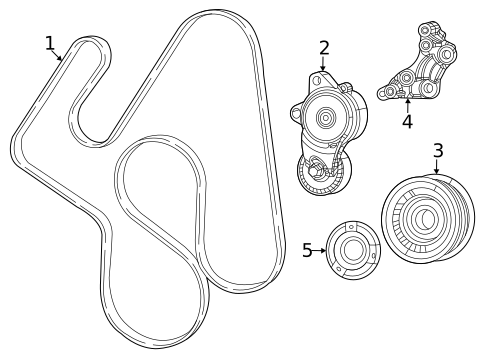 Belts & Pulleys for 2022 Jeep Gladiator #0