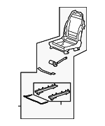 15908715 - Body: Seat Frame for Chevrolet: Malibu | Pontiac: G6 | Saturn: Aura Image
