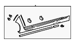 7585030460D1 - Body: Rocker Molding for Lexus: GS F Image