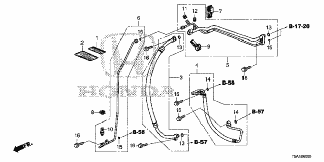 A/C Hoses - Pipes (1) for 2016 Honda Fit #0
