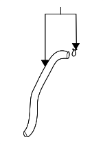 70050S5DA00 - Body: Drain Hose for Honda: Civic Image