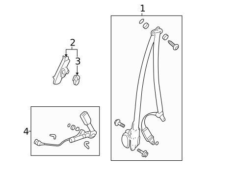Front Seat Belts for 2007 Honda CR-V #0