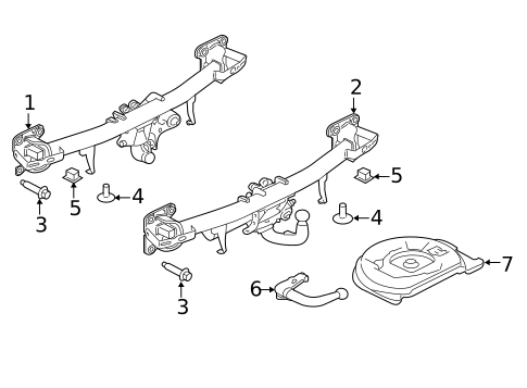 Trailer Hitch Components for 2020 Jaguar XE #0
