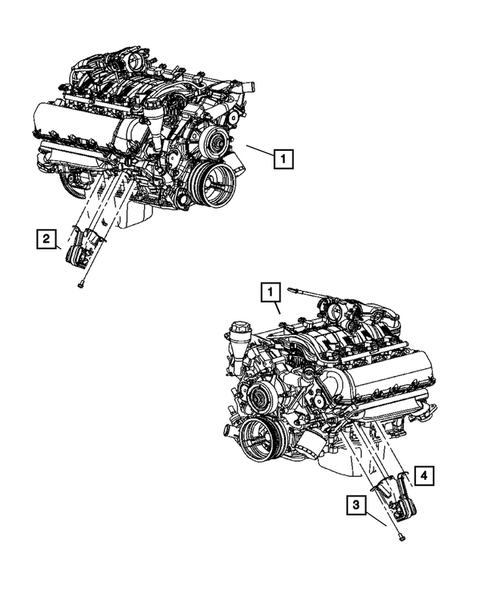 Engine Mounting for 2006 Jeep Grand Cherokee #1