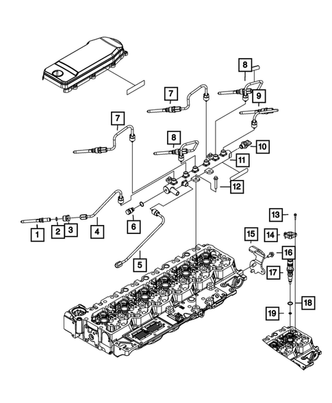 Fuel Rail and Injectors for 2012 Ram 2500 #0