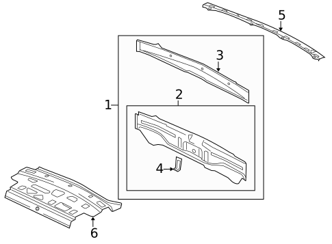 Rear Body for 2013 Mitsubishi Lancer #0