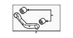 55120C3000 - Suspension: Upper Control Arm for Hyundai Image