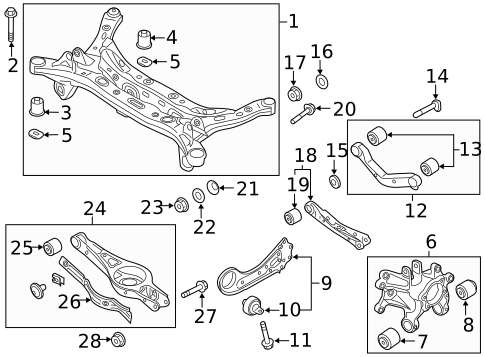 Rear Suspension for 2018 Hyundai Sonata #0