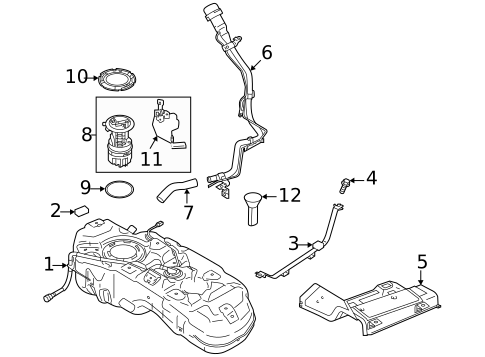 Fuel System Components for 2019 Nissan Rogue Sport #1