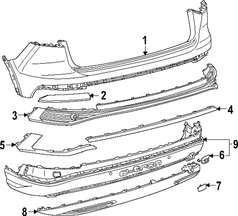 Bumper & Components - Rear for 2025 Audi Q4 e-tron Sportback #0