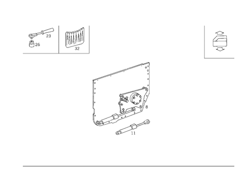Window Regulator for 1992 Mercedes-Benz 600SEL #3