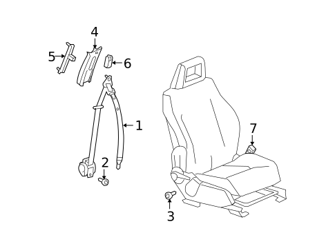 Seat Belt for 2015 Jeep Compass #0