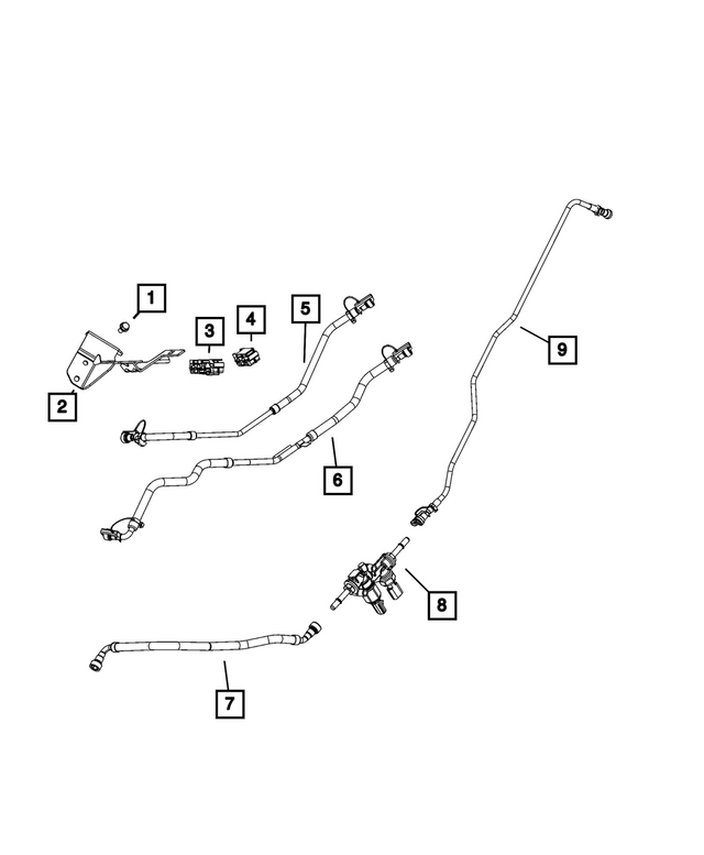 68691392AA - Fuel and Accelerator Pedal: 3 Way Clip for Mopar Image