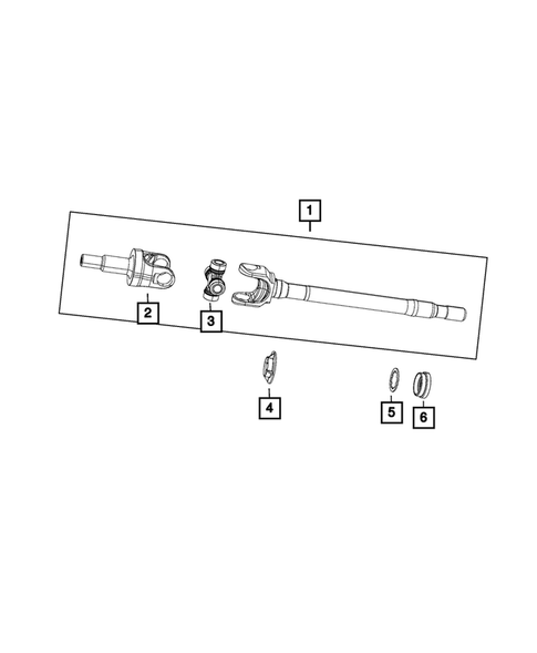 Front Axle Drive Shafts for 2011 Jeep Wrangler #0