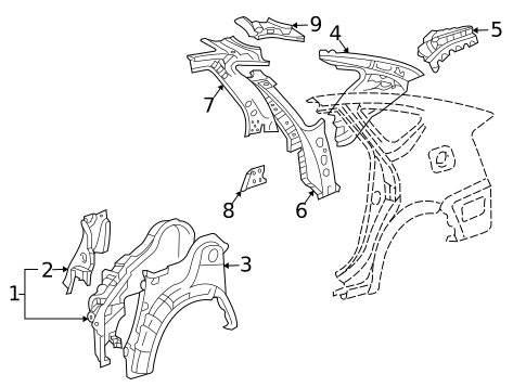 Inner Structure for 2005 Toyota Prius #0