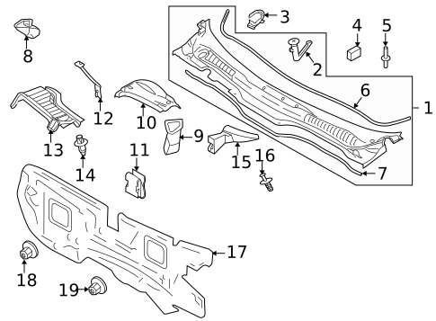 Cowl for 2013 Volvo C70 #0