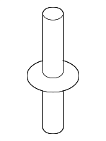 1268176 - Body: Cowl Grille Clip for Volvo Image